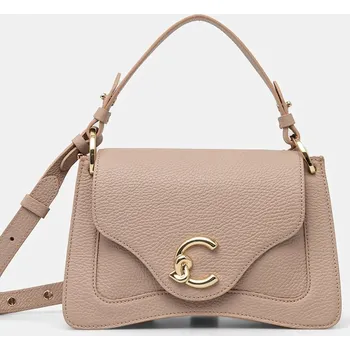 Kabelka Kožená kabelka Coccinelle E1.SSL.18.02.01 béžová 01X, vel. ONE SIZE