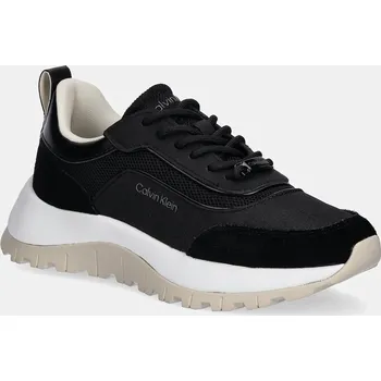 Pánské tenisky Sneakers boty Calvin Klein RUNNER LACE UP MESH MIX černá barva, HW0HW02487 99A, EUR 37