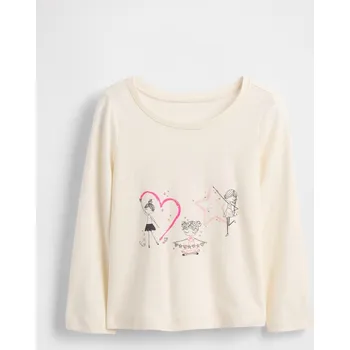 Dívčí tričko GAP Dívčí Baby tričko s logem Gap Béžová 3 roky (2949696)