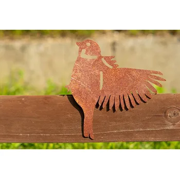 Zahradní dekorace Corgarden Zahradní dekorace VRABEC 2 1058 15 x 16 cm Corten