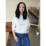 Krátké triko dlouhý rukáv bílé Velikost: UNI: XS - L