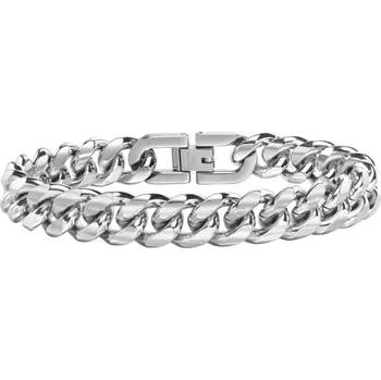 Náramek Daniel Dawson Ocelový náramek Filippo - 12 mm řetízek, miami cuban NR2208-BR-1704S/20 Stříbrná 20 cm