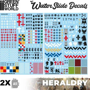 Plastikový model Waterslide Decals – Heraldry