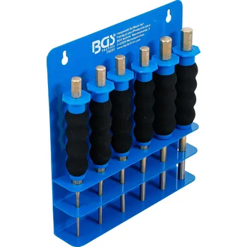 Příslušenství k nářadí BGS 74591, Sada vyrážečů závlaček | s ochranou rukou | 180 mm | 3 - 8 mm | 6dílná