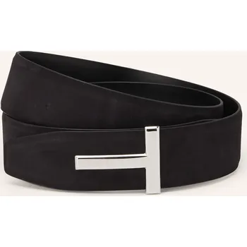 Opasek Tom Ford Pánský Kožený Opasek T-Belt, Oboustranný, černá /...