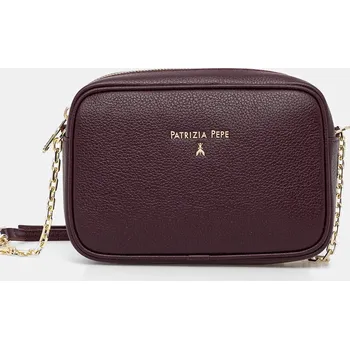 Módní doplněk Kožená kabelka Patrizia Pepe CB0071.L001 burgundské 93A, vel. ONE SIZE