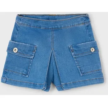 Dívčí kraťasy Dětské riflové kraťasy Mayoral cargo 3207.6L.Mini.PPYA modrá 95X, vel. 116