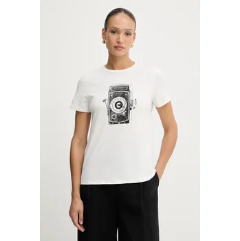 Pánská móda Bavlněné tričko Weekend Max Mara GUGLIA 2525976031600 bílá 00X, vel. XL