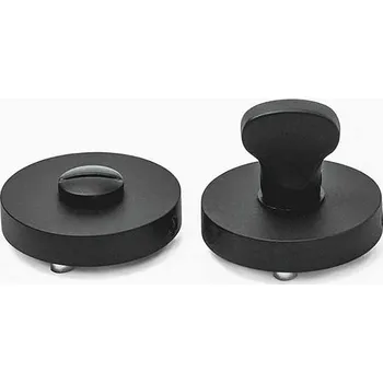 Dveřní kování BRIGITA - rozeta WC samostatná černá matná - pár