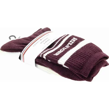 Dámské ponožky TOMMY HILFIGER Dámské ponožky vínové 2 páry 701236457-003-2P-733 Velikost 35/38