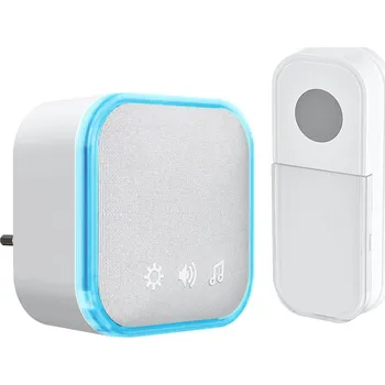 Domovní zvonek Solight 1L76 bezdrátový zvonek, do zásuvky, 180m, bílý, learning code