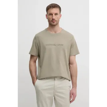 Pánské tričko Bavlněné tričko Michael Kors CF4529H1V2 béžová 80X, vel. XL