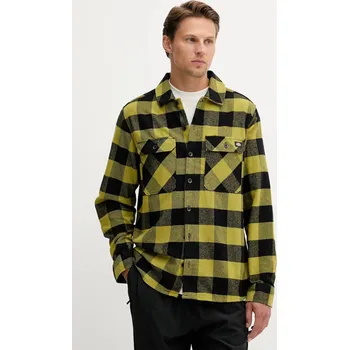 Pánská košile Bavlněná košile Dickies pánská, zelená barva, regular, s klasickým límcem, DK0A4XDZ 71X, vel. M