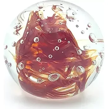 Petrolejová lampa Skleněné těžítko - 1.čakra - paperweight | 54436