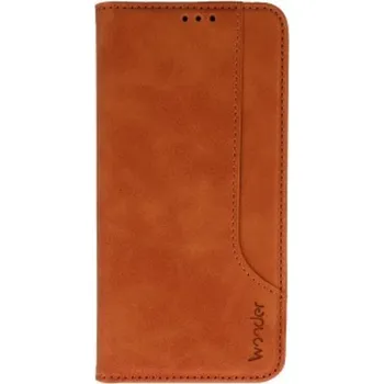 Pouzdro na mobilní telefon Knížkové pouzdro Wonder Prime pro Xiaomi Redmi Note 12 4G brown