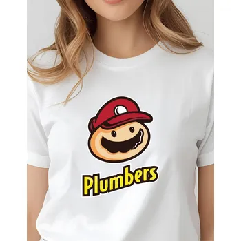 Dámské tričko - Plumbers Parody Barva: Černá, Velikost: S