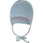 LITTLE ANGEL zavazovací čepice pletená LA OUTLAST 3 vel. 42-44 cm Sv.Mentolová