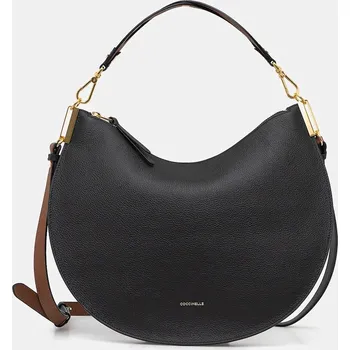 Kabelka Kožená kabelka Coccinelle COCCINELLESUNUP E1.QKF.13.01.01 černá 99A, vel. ONE SIZE