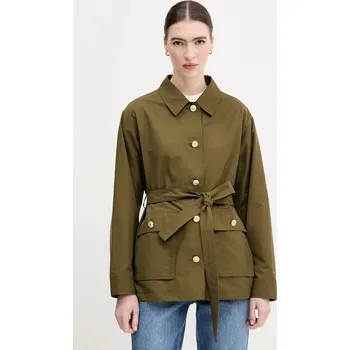 Bunda Tommy Hilfiger zelená barva, přechodná, WW0WW45620 87X, vel. XL