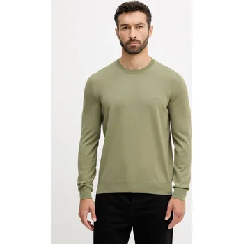 Pánský svetr Vlněný svetr BOSS Botto-L 50476364 zelená 77A, vel. S