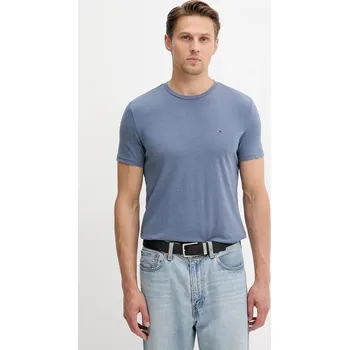 Pánské tričko Tričko Tommy Jeans pánské, béžová barva, DM0DM20363 95A, vel. L