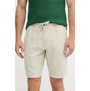 Dámské kraťasy Šortky s příměsí lnu Lindbergh 30.505020.OPTICALWHI béžová 01A, vel. L