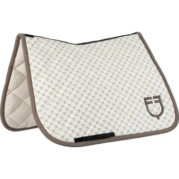 EQUESTRO Dečka podsedlová Monogram Print Equestro, drezurní, antique white/walnut PONY