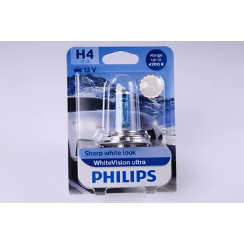 Autožárovka blistr H4 12V 60/55W P43t WhiteVision Ultra