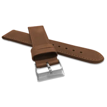 Řemínek na hodinky Hnědý kožený řemínek LAVVU Sport Top Grain LSAUE Šířka řemínku: 28mm