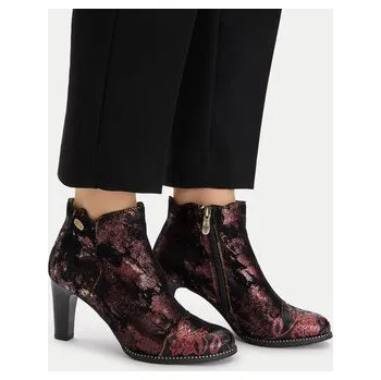 Dámské kozačky Polokozačky Laura Vita Albane 198 Červená 40