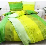 Krepové povlečení Cákance zelené Zapínání: knoflík, Velikost polštáře: 50x70, Velikost přikrývky: 140x260