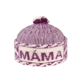 Pokrývka hlavy Tonak Čepice Zmijovka MÁMA tm. růžová-smetanová 54 cm