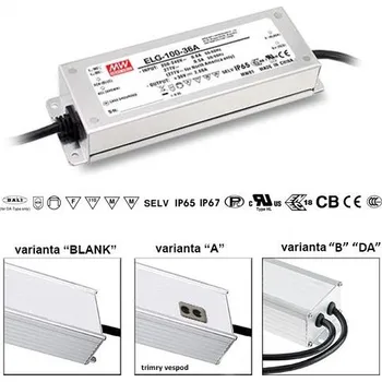 Elektroinstalační materiál Mean Well ELG-100-24-3Y Napěťový zdroj pro LED 100