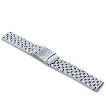 Řemínek na hodinky Masivní stříbrný ocelový řemínek LAVVU LS1BS Šířka řemínku: 22mm