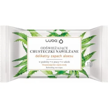 Dětský vlhčený ubrousek Luba Osvěžující vlhčené ubrousky Aloe 15 ks