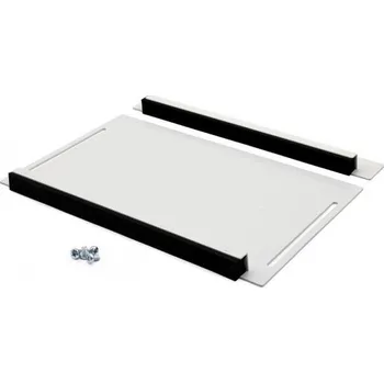 Patch panel Skládací panel s gumovými okraji pro vstup kabelů do skříní Hyper Pro, šedý