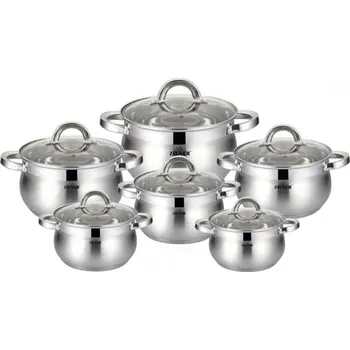 Sada nádobí 12-dílná sada hrnců z nerezové oceli var.3