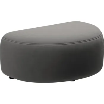 Taburet Micadoni Tmavě šedá sametová podnožka Kate II. 99 x 60 cm