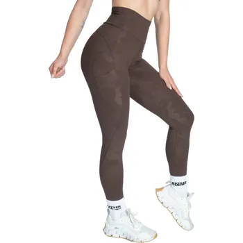 Dámské legíny Better Bodies HIGH WAIST LEGGINGS TIMBER CAMO – legíny Better Bodies maskáčové hnědé Velikost: L