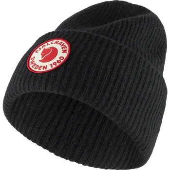 Čepice Teplá, vlněná čepice Fjällräven 1960 Logo Hat - Black