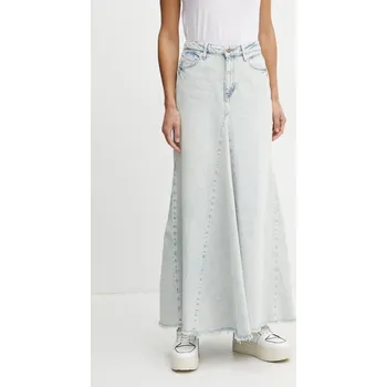 Dámská sukně Džínová sukně Guess PANELED modrá barva, maxi, áčková, W5RD95 D5LQ1 W5RD95.D5LQ1 05J, vel. 30