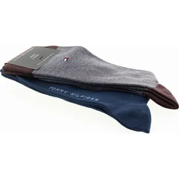 Pánské ponožky TOMMY HILFIGER Pánské ponožky mix 2 páry 701226104-025-2P-733 Velikost 43/46