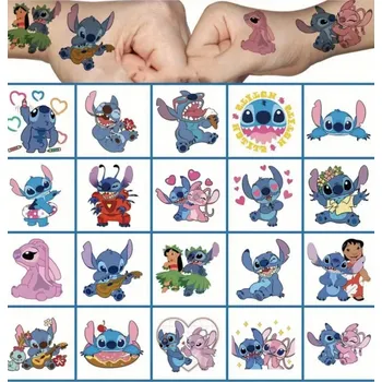 Odstranitelné tetování Dětské dočasné tetování - 20 ks - LILO & STITCH (A) (Značka: SPADABRAVO)