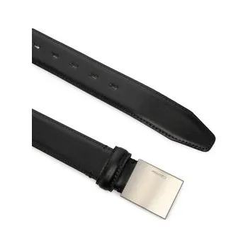 Módní doplněk Pánský pásek Calvin Klein Logo Plaque Smooth 32Mm LV04D7030G Černá 85