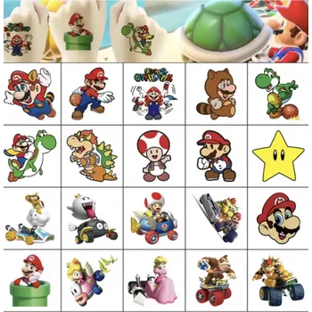 Odstranitelné tetování Dětské dočasné tetování - 20 ks - SUPER MARIO BROS. (B) (Značka: SPADABRAVO)