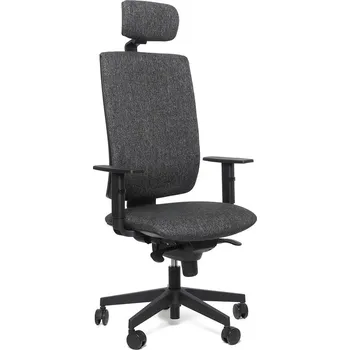 Kancelářské křeslo Kent šéf 3D černošedý