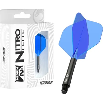 Příslušenství pro šipky Red Dragon Letky Nitro Flite - No2 - black & blue - medium