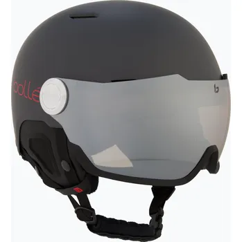 Lyžařská helma Bollé Might Visor titanium red matte/brown gun