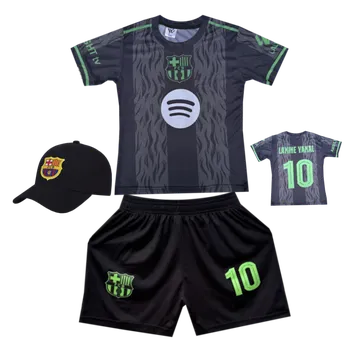 Fotbal Numberoplus Premium dětský fotbalový dres + fotbalová kšiltovka FC Barcelona - Lamine Yamal.Č.10 Velikost: 13 let (vel.152)