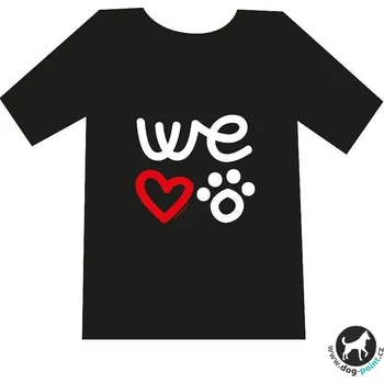 Obleček pro psa WLD Tričko, které pomáhá - černá S We love dogs